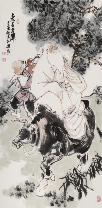 連紅武 三尺《老子出關(guān)》 徐悲鴻畫(huà)院華北分院副院長(zhǎng)