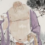 【已售】連紅武 三尺《彌勒佛》 徐悲鴻畫(huà)院華北分院副院長(zhǎng)