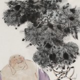 【已售】連紅武 三尺《彌勒佛》 徐悲鴻畫(huà)院華北分院副院長(zhǎng)