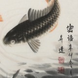 【已售】國家一級美術(shù)師周升達(dá)斗方作品《密語》