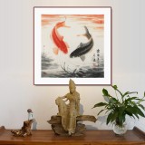 【已售】國家一級美術(shù)師周升達(dá)斗方作品《密語》