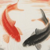 【已售】國家一級美術(shù)師周升達(dá)斗方作品《密語》