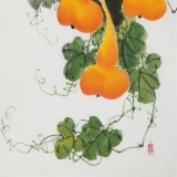 【已售】黃藝 四尺《福祿臨門》 吉祥家居風水畫