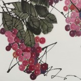 【已售】苗雨 四尺斗方《紫玉飄香》 遼寧工美教授 師從吳冠中