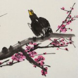 王永剛 三尺斗方《梅林私語》 78歲國家一級(jí)美術(shù)師
