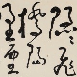 【已售】王洪錫 四尺對開《桃花溪》 原中國書畫家協(xié)會副主席