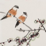 【已售】王永剛 斗方小品《梅花香自苦寒來》 78歲國家一級美術(shù)師