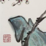 【已售】王永剛 斗方小品《梅花香自苦寒來》 78歲國家一級美術(shù)師