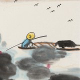 王永剛 三尺斗方《荷風(fēng)悠遠(yuǎn)》 78歲國家一級美術(shù)師