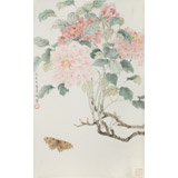 【已售】覃得住 工筆畫《花開富貴》 千竹書院成員 師從方嚴(yán)