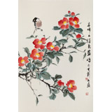 陳薪名《喜啼正值花盛時(shí)》中美協(xié)會(huì)員 第六屆全國花鳥畫展金獎(jiǎng)獲得者