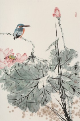 陳薪名《荷塘清香》 中美協(xié)會(huì)員 第六屆全國(guó)花鳥畫展金獎(jiǎng)獲得者