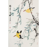 【已售】陳薪名《報(bào)春》中美協(xié)會(huì)員 第六屆全國(guó)花鳥(niǎo)畫(huà)展金獎(jiǎng)獲得者