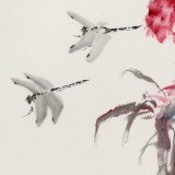 【已售】陳薪名《一枝濃艷對秋光》 中美協(xié)會員 第六屆全國花鳥畫展金獎獲得者