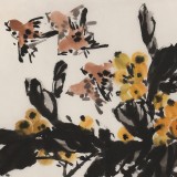 鄒友蒸 《碩果》1985年作 已故山野派繪畫大家