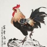 【已售】梁景欣 三尺《富貴高冠》 學(xué)院派畫家