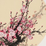 【已售】鄒本財(cái) 團(tuán)扇《迎春圖》 公主嶺市美協(xié)常務(wù)副主席