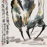 王永剛 四尺唐馬圖《漢唐雄風(fēng)》 78歲國家一級美術(shù)