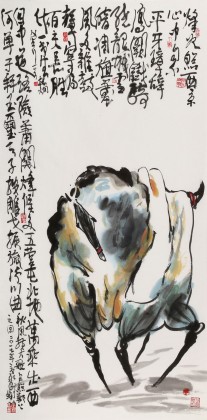 王永剛 四尺唐馬圖《漢唐雄風(fēng)》 78歲國家一級美術(shù)