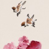 鄒本財 團(tuán)扇《獨占天下第一春》 公主嶺市美協(xié)常務(wù)副主席