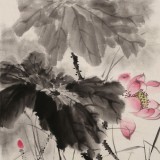 吳顯剛 四尺斗方《荷香圖》 貴州七星關(guān)美協(xié)主席