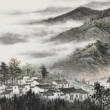 劉金河 四尺三開(kāi)《江南春早》 中美協(xié)會(huì)員 （詢(xún)價(jià)）