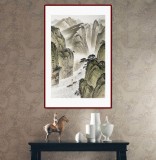 劉金河 四尺三開《峽江輕舟》 中美協(xié)會員 (詢價)