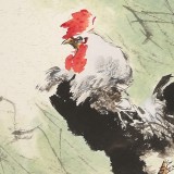 鄒本財 團(tuán)扇《春風(fēng)得意》 公主嶺市美協(xié)常務(wù)副主席