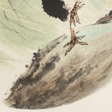 鄒本財 團(tuán)扇《春風(fēng)得意》 公主嶺市美協(xié)常務(wù)副主席