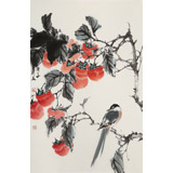 陳薪名《事事如意》 第六屆全國花鳥畫展金獎獲得者