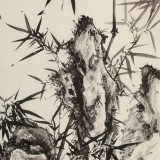 【已售】吳顯剛 四尺《竹石圖》 貴州七星關(guān)美協(xié)主席