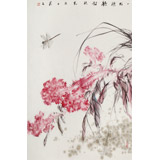 【已售】陳薪名《一枝濃艷對秋光》中美協(xié)會員 第六屆全國花鳥畫展金獎獲得者