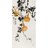 庾超然 三尺《福祿吉祥》 黃鶴樓書畫院院長