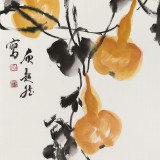 庾超然 三尺《福祿吉祥》 黃鶴樓書畫院院長