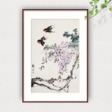 【已售】陳薪名《紫氣東來》中美協(xié)會員 第六屆全國花鳥畫展金獎獲得者