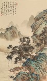 【已售】吳顯剛 《泛舟松泉圖》 貴州七星關(guān)美協(xié)主席