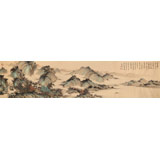 【已售】吳顯剛 八尺對(duì)開《江山攬勝圖》 貴州七星關(guān)美協(xié)主席