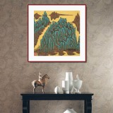 原中文聯(lián)編輯部主任 閻世宏 四尺斗方《黃山》（詢價）