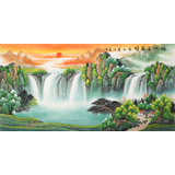 【已售】吳東 四尺《福地安居圖》 著名易經(jīng)風(fēng)水畫(huà)家