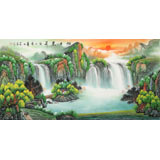 【已售】吳東 四尺《旭日東升》 著名易經(jīng)風(fēng)水畫(huà)家