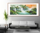 【已售】吳東 小六尺《福地安居圖》 著名易經風水畫家