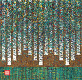 原中文聯(lián)編輯部主任 閻世宏 四尺斗方《白樺林》（詢價(jià)）