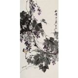 【已售】陳薪名《秋實》 第六屆全國花鳥畫展金獎獲得者