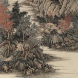 【已售】吳顯剛 《草堂秋聲圖》 貴州七星關(guān)美協(xié)主席