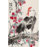 【已售】陳薪名《大吉大利》 中美協(xié)會員 第六屆全國花鳥畫展金獎獲得者