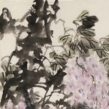 【已售】張茂財(cái) 《紫氣東來(lái)》 中美協(xié)會(huì)員