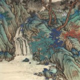 吳顯剛 《松蔭撫琴圖》 貴州七星關美協(xié)主席