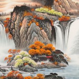 【已售】吳東 小六尺《鴻運(yùn)當(dāng)頭》 著名易經(jīng)風(fēng)水畫家