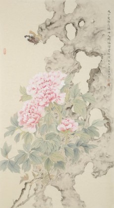 張瑰麗 三尺工筆《天下更無花勝此》 湖南省美術(shù)家協(xié)會會員