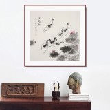 何華賢 四尺斗方《清趣圖》 潁淮書畫名家